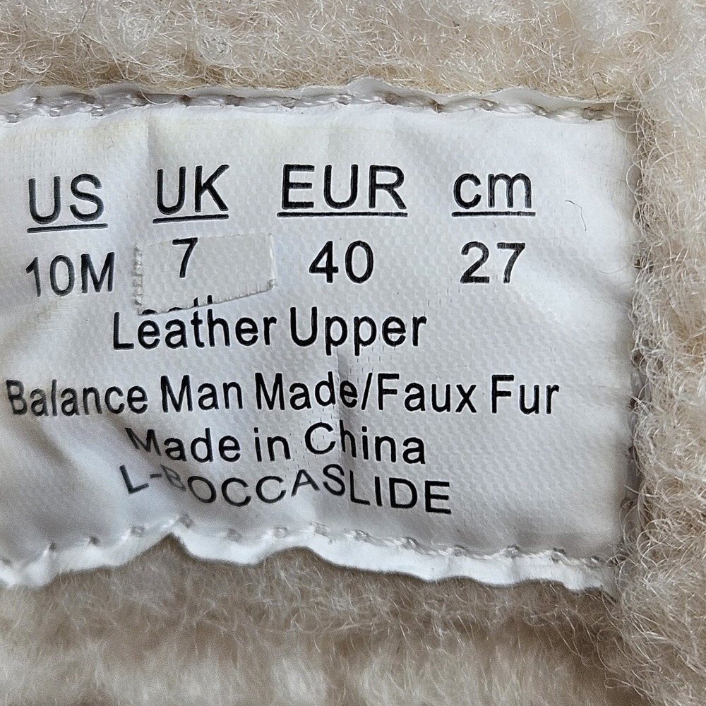 Franco Sarto Mules Fleece Shoes Size 10 M Heel To Toe 11.5" - Picture 13 of 13